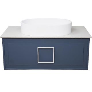 Тумба под раковину La Fenice Cubo FNC-01-CUB-BG-90 Синяя матовая 90 см